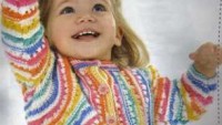 Rengarenk İpli Kız Bebek Bolero Modeli
