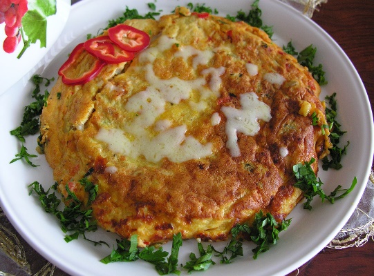 sebzeli omlet